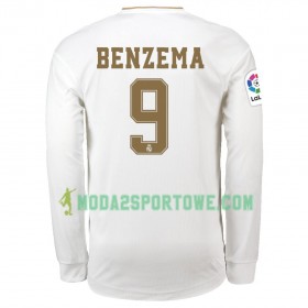 Koszulka Real Madryt Karim Benzema 9 Domowe Stroje Piłkarskie 2019/20 Długi Rękaw